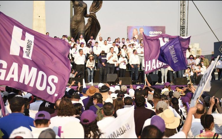 El cierre de campaña de Hagamose se dio en medio de un ambiente festivo. ESPECIAL