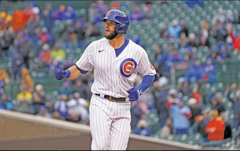 David Bote se voló la barda en el quinto rollo. AP/C. Arbogast