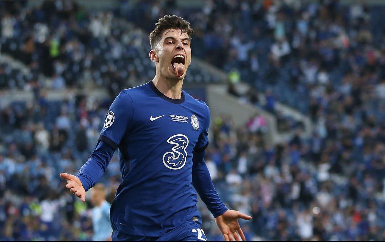 Havertz anotó el gol del título para el Chelsea. AFP / J. Coelho