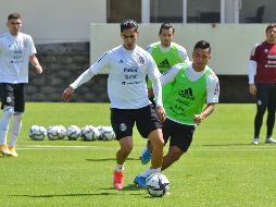 El cuadro que dirige Jaime Lozano entrena previo a los juegos. TWITTER/@miseleccionmx