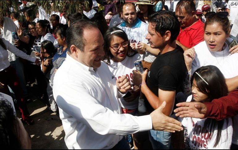 URIBE. El candidato de MORENA se encuentra en cierre de campaña. ARCHIVO