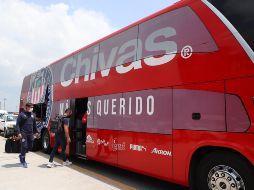 El equipo llegó este domingo a Monterrey. TWITTER / @ChivasFemenil