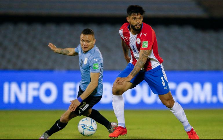 Uruguay y Paraguay jugaron el jueves su partido de las eliminatorias sudamericanas del Mundial de Qatar. AFP