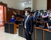 Toma de protesta de Ríos Bojórquez como nuevo controlador interno. TWITTER/ @LegislativoJal