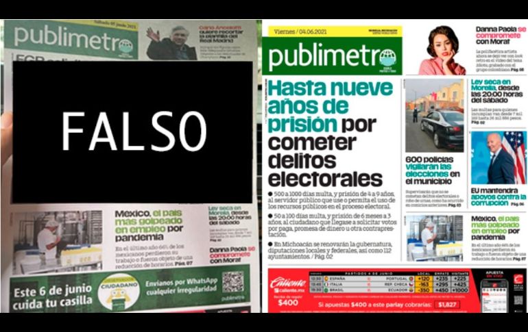 Recuerdan que Publimetro Michoacán solamente circula de lunes a viernes. ESPECIAL/mimorelia.com