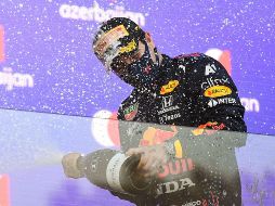 El mexicano Sergio Pérez logró su undécimo podio como piloto de Fórmula Uno. AFP / N. Kolesnikova