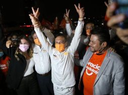 Los candidatos de Movimiento Ciudadano se reunieron en La Minerva para celebrar con sus electores. ESPECIAL