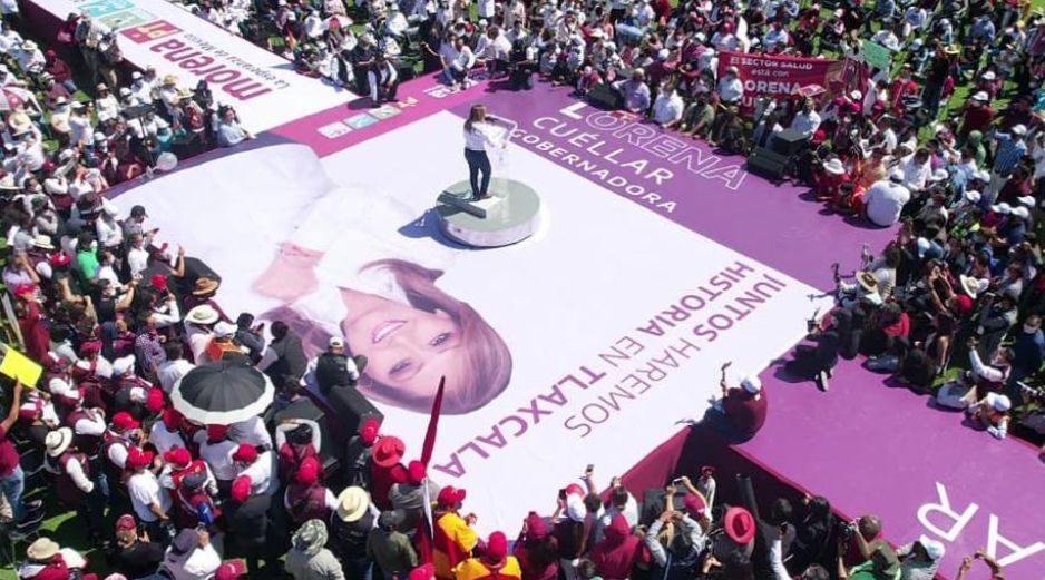 Según las previsiones de su equipo de campaña, Lorena Cuéllar tiene más de 10 puntos de ventaja. TWITTER/LorenaCuellar