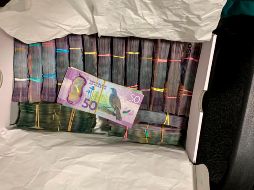 Dinero decomisado en Nueva Zelanda durante una de las redadas de la operación Escudo Troyano. AP/Policía de Nueva Zelanda