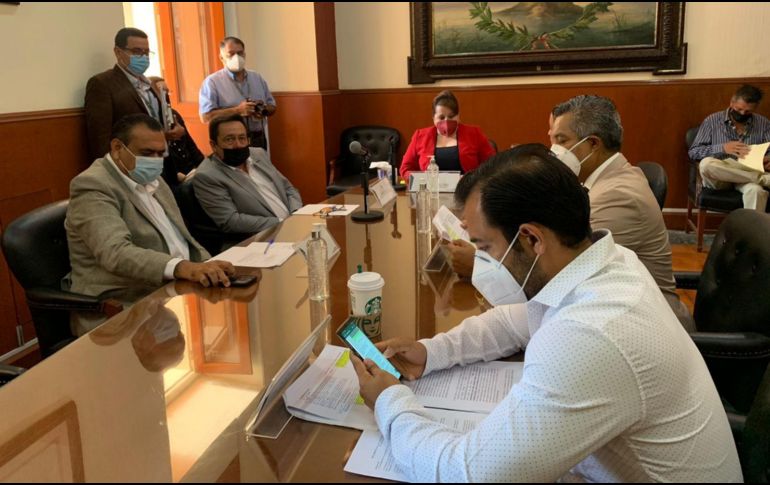 Sesión de la Comisión de Responsabilidades, que preside la diputada María Esther López Chávez. ESPECIAL / Congreso de Jalisco