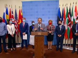 Juan Ramón de la Fuente reafirmó el apoyo del Estatuto de Roma a la Corte Penal Internacional, cuya labor reconoció. TWITTER/@MexOnu