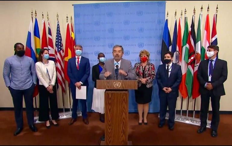 Juan Ramón de la Fuente reafirmó el apoyo del Estatuto de Roma a la Corte Penal Internacional, cuya labor reconoció. TWITTER/@MexOnu