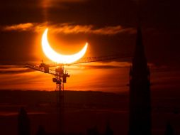 El eclipse fue visto desde desde partes de Canadá, Groenlandia y Rusia. AP / S. Kilpatick