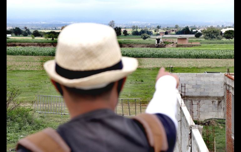Así se ve este 12 de junio lo que queda de la casa de la familia Sánchez Xalamihua, luego de que se extendiera el socavón en Puebla. SUN