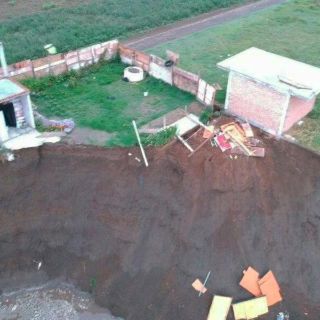 Socavón en Puebla: Fotos muestran cómo ha crecido