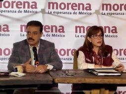 La delegada morenista Yeidckol Polevnsky acusa directamente a la diputada federal electa de Morena Claudia Delgadillo de haber operado en contra de Lomelí y para favorecer a Lemus. EL INFORMADOR / R. Rivas