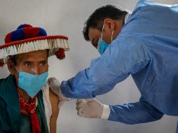 Integrantes de 16 comunidades de los municipios de Mezquitic y Bolaños acudieron a recibir el inmunizante. ESPECIAL / Secretaría de Salud Jalisco