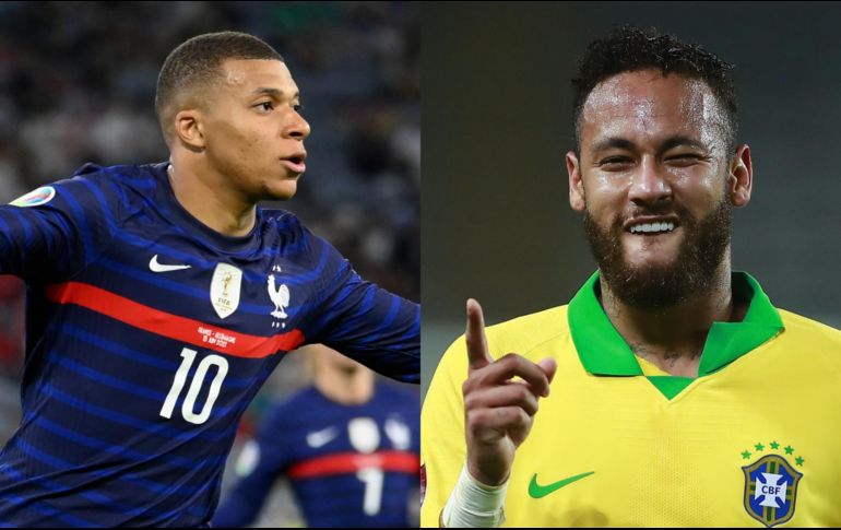 Mbappé y Neymar son los jugadores más valiosos de su respectiva confederación. ESPECIAL