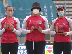 Este domingo, el equipo femenil de Tiro con Arco ha conseguido la plaza olímpica. ESPECIAL / @CONADE