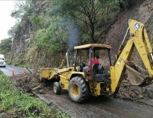 El derrumbe fue ocasionado por la intensa lluvia que cayó en la zona, por la tormenta tropical “Dolores”. Cortesía
