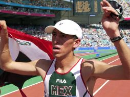 TRIUNFADOR. El escuálido marchista mexiquense sorprendió a México y el mundo. AFP