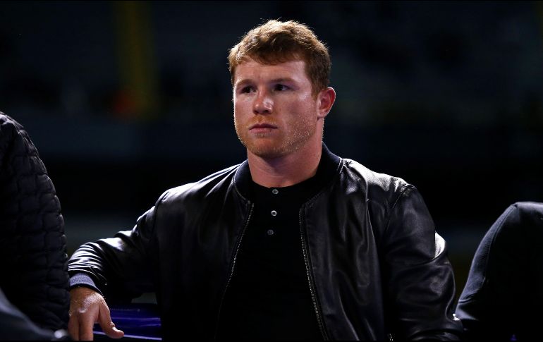 QUIERE MÁS. 'Canelo' reafirmó que su intención es enfrentar en los próximos meses al estadounidense Caleb Plant, campeón supermediano de la Federación Mundial de Boxeo (FIB). EFE