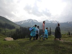 La India es el segundo país más afectado del mundo en términos absolutos por el coronavirus, solo por detrás de Estados Unidos, que cuenta con 33.5 millones de contagios según la Universidad Johns Hopkins. EFE / F. Khan