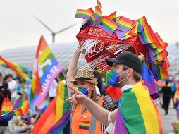 Al denegar a la ciudad de Múnich su solicitud para iluminar su estadio con los colores arcoíris, la UEFA desencadenó las críticas y suscitó un movimiento de solidaridad en Alemania. AFP / K. Joensson