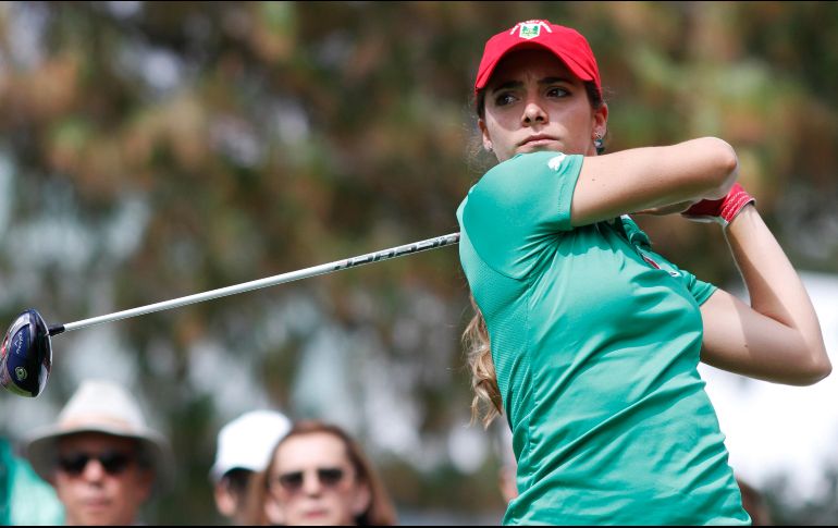 GABY LÓPEZ. El COM designó a la golfista, junto al clavadista Rommel Aghmed Pacheco, como los abanderados de la Delegación Mexicana que participará en Tokio 2020. IMAGO7