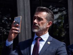 Sergio Mayer fue quien acompañó a Ginny Hoffman y su hija Alexa a realizar la denuncia. NTX/ARCHIVO