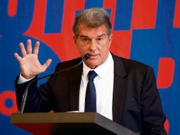 JOAN LAPORTA. El nuevo contrato de Messi y la crisis por la pandemia le pasan factura a la entidad catalana. EFE