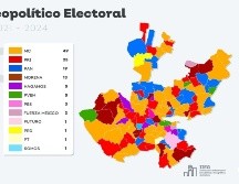 Un total de 49 municipios tendrán un alcalde del partido Movimiento Ciudadano.TWITTER@IIEGJ