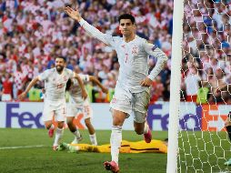 MORATA. Por fin anotó con los españoles y fue el más importante. EFE