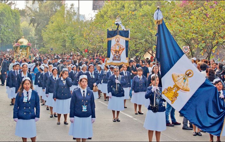 TRADICIÓN. Desde hace 200 años la Virgen de Zapopan cuenta con una guardia que la acompaña a sus recorridos por toda la ciudad y sus distintas iglesias. CORTESÍA/ ARCHIVO DE ZAPOPAN