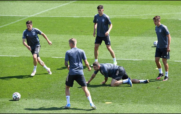 LISTOS. La selección alemana se medirá ante Inglaterra en los Octavos de Final. AFP