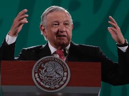 ''Imagínense autoridades enfrentadas, confrontadas, peleadas, pues no significa beneficio para el pueblo que es lo que debe de importarnos siempre, la gente'', dijo AMLO durante la mañanera. SUN / B. Fregoso