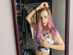 En redes sociales circula una foto de la detención de la youtuber. INSTAGRAM/justyoss