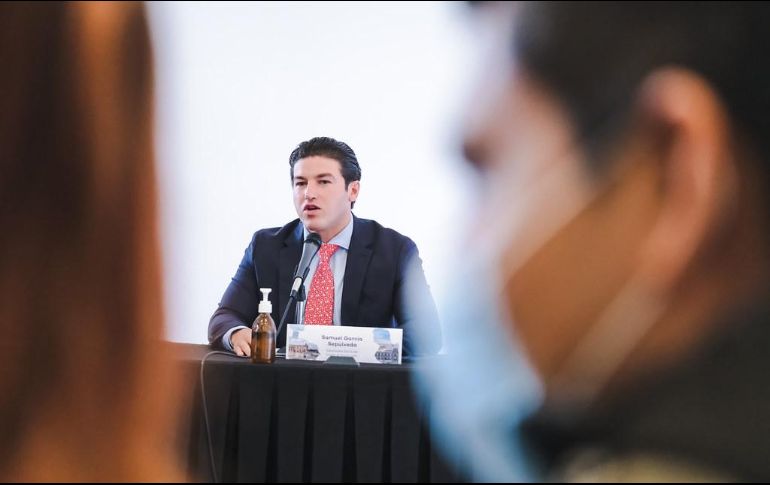 Samuel García está de visita en Jalisco para participar en talleres sobre el modelo de coordinación metropolitana de Guadalajara en temas como seguridad y movilidad. ESPECIAL / Gobierno de Jalisco