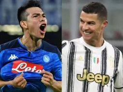Hirving Lozano y Cristiano Ronaldo tienen un valor de 45 millones de euros cada uno. ESPECIAL / EFE / AFP