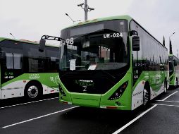 Las 38 unidades, que tienen capacidad de 58 pasajeros y miden 8.6 metros de largo, serán conducidas por 43 mujeres y 36 hombres. ESPECIAL / Gobierno de Jalisco