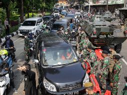 INTERVINIERON. Fue necesaria la intervención del ejercito para los filtros de restricción. EFE