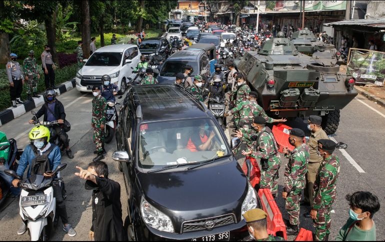 INTERVINIERON. Fue necesaria la intervención del ejercito para los filtros de restricción. EFE