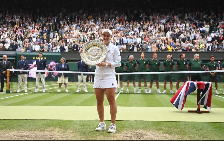 Es el segundo título de Grand Slam para Barty, que ganó el Abierto Francés en 2019. EFE / N. Hall