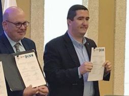 En junio de 2019, Jaime Di Paulo, presidente de la IHCC, Xavier Orendáin, entonces presidente de la Canaco, y el Gobierno de Jalisco atestiguaron el acuerdo. CORTESÍA/Canaco