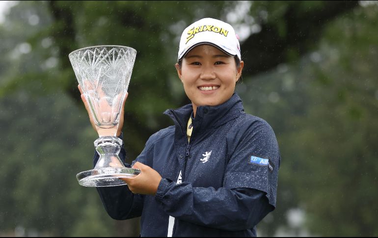 Nasa Hataoka se impuso sobre Elizabeth Szokol y Mina Harigae.  AFP/G. SHAMUS