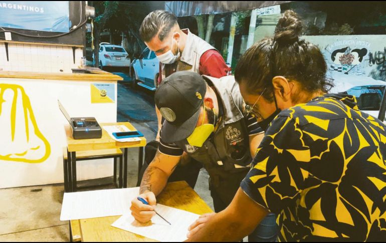 GUADALAJARA. Las revisiones se enfocaron en zonas como Chapultepec, Providencia, López Cotilla y la Colonia Americana. ESPECIAL /