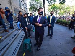 En días pasados, Aureoles viajó a la CDMX para entregar pruebas y denuncias ante la SCJN, la FGR y el Senado. EFE/C. Ramírez