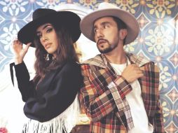 TALENTO. Sandra Echeverría posa con Nabález, con quien interpreta el tema “¿Por qué te vas?”. CORTESÍA