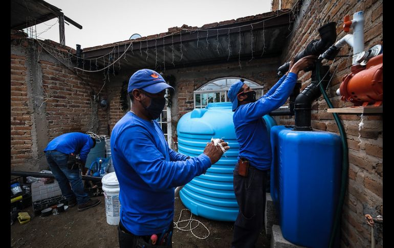 El programa arrancó en 600 viviendas de la colonia Mesa Colorada Poniente, en Zapopan. ESPECIAL/Gobierno de Jalisco