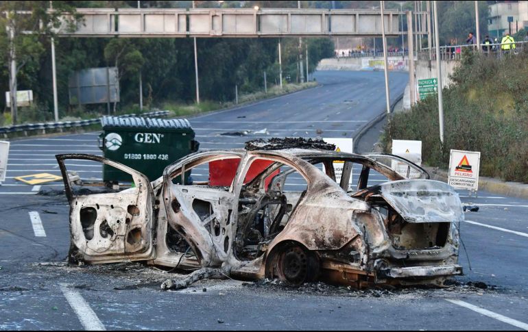 En las zonas aledañas a la Fiscalía hubo bloqueos y balaceras. SUN/Archivo